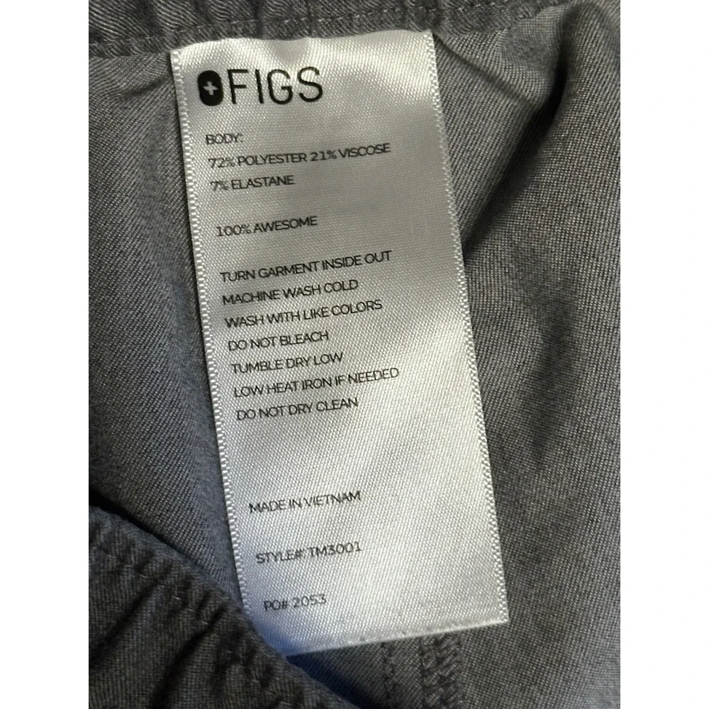 Figs‎ Cairo Cargo Scrub Pants GRAPHITE Large